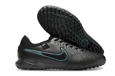 Nike Tiempo Legend 10 Pro TF Artificial Turf Soccer Shoes - Black/Jade