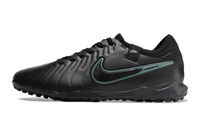 Nike Tiempo Legend 10 Pro TF Artificial Turf Soccer Shoes - Black/Jade