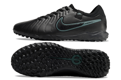Nike Tiempo Legend 10 Pro TF Artificial Turf Soccer Shoes - Black/Jade