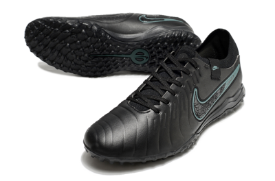 Nike Tiempo Legend 10 Pro TF Artificial Turf Soccer Shoes - Black/Jade