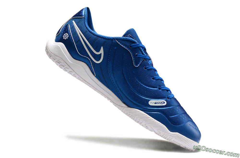 Nike Tiempo Legend 10 Academy IC Indoor & Futsal Soccer Shoes - Blue/White 4