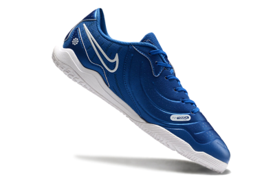 Nike Tiempo Legend 10 Academy IC Indoor & Futsal Soccer Shoes - Blue/White