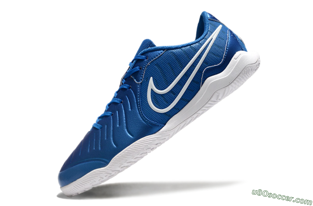 Nike Tiempo Legend 10 Academy IC Indoor & Futsal Soccer Shoes - Blue/White 5