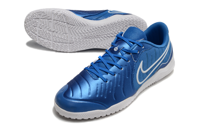 Nike Tiempo Legend 10 Academy IC Indoor & Futsal Soccer Shoes - Blue/White