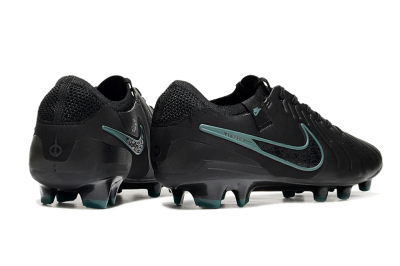 Nike Tiempo Legend 10 Elite FG Firm Ground Soccer Cleats - Black/Jade