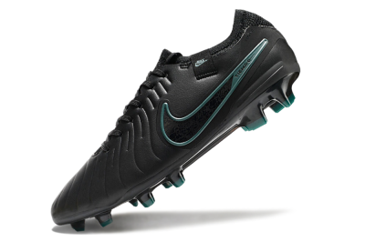 Nike Tiempo Legend 10 Elite FG Firm Ground Soccer Cleats - Black/Jade