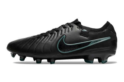 Nike Tiempo Legend 10 Elite FG Firm Ground Soccer Cleats - Black/Jade