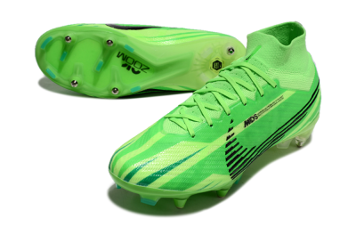 Nike Air Zoom Mercurial Superfly 9 Elite SG Soft Ground Soccer Cleats - Yellow/Black/Silver