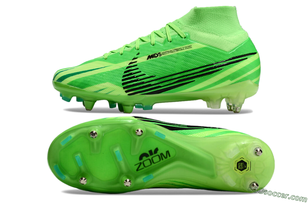 Nike Air Zoom Mercurial Superfly 9 Elite SG Soft Ground Soccer Cleats - Yellow/Black/Silver 0