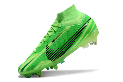 Nike Air Zoom Mercurial Superfly 9 Elite SG Soft Ground Soccer Cleats - Yellow/Black/Silver