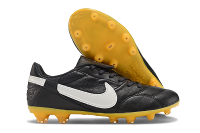 Nike The Premier 3 FG Firm Ground Soccer Cleats - Black/White/Yellow