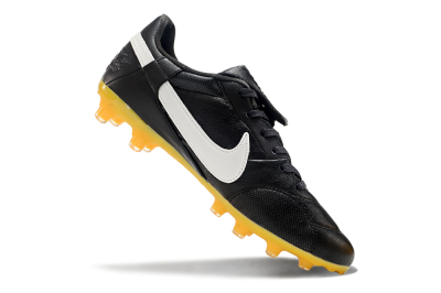 Nike The Premier 3 FG Firm Ground Soccer Cleats - Black/White/Yellow