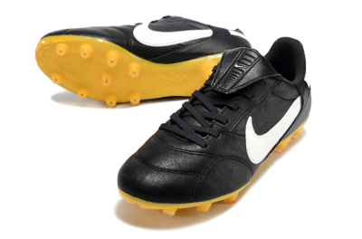 Nike The Premier 3 FG Firm Ground Soccer Cleats - Black/White/Yellow