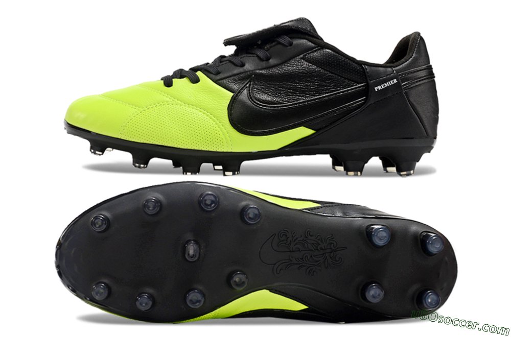 Nike The Premier 3 FG Firm Ground Soccer Cleats - Yellow/Black/White 0