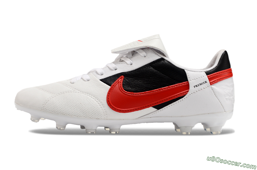 Nike The Premier 3 FG Firm Ground Soccer Cleats - Beige/Red/Black 2