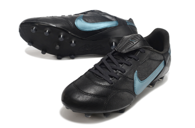 Nike The Premier 3 FG Firm Ground Soccer Cleats - Black/Silver/Blue