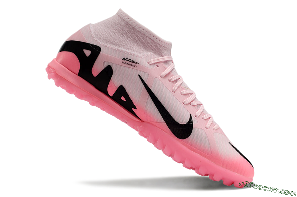 Nike Air Zoom Mercurial Superfly 9 Academy TF Artificial Turf Soccer Shoes - Pink/Black 4