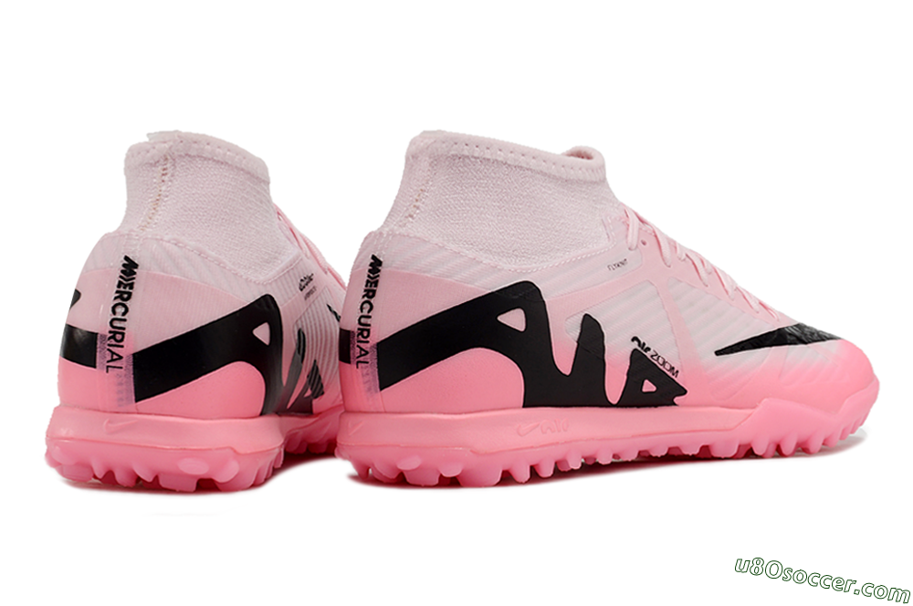 Nike Air Zoom Mercurial Superfly 9 Academy TF Artificial Turf Soccer Shoes - Pink/Black 6