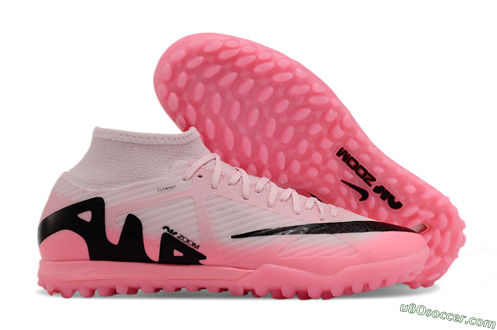 Nike Air Zoom Mercurial Superfly 9 Academy TF Artificial Turf Soccer Shoes - Pink/Black 1