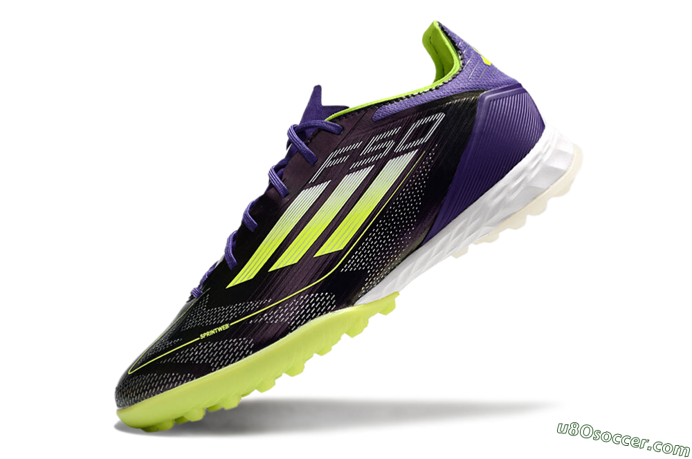 Adidas F50 Elite TF Artificial Turf Soccer Shoes - Purple/Yellow/White 1