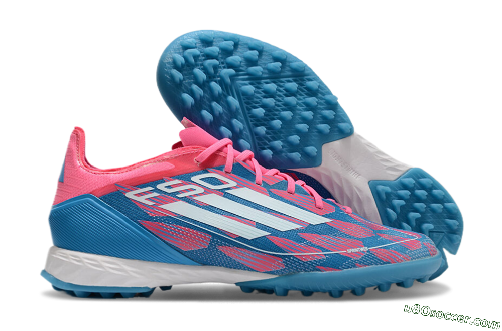 Adidas F50 Elite FG Artificial Turf Soccer Cleats - Blue/Pink/White 1