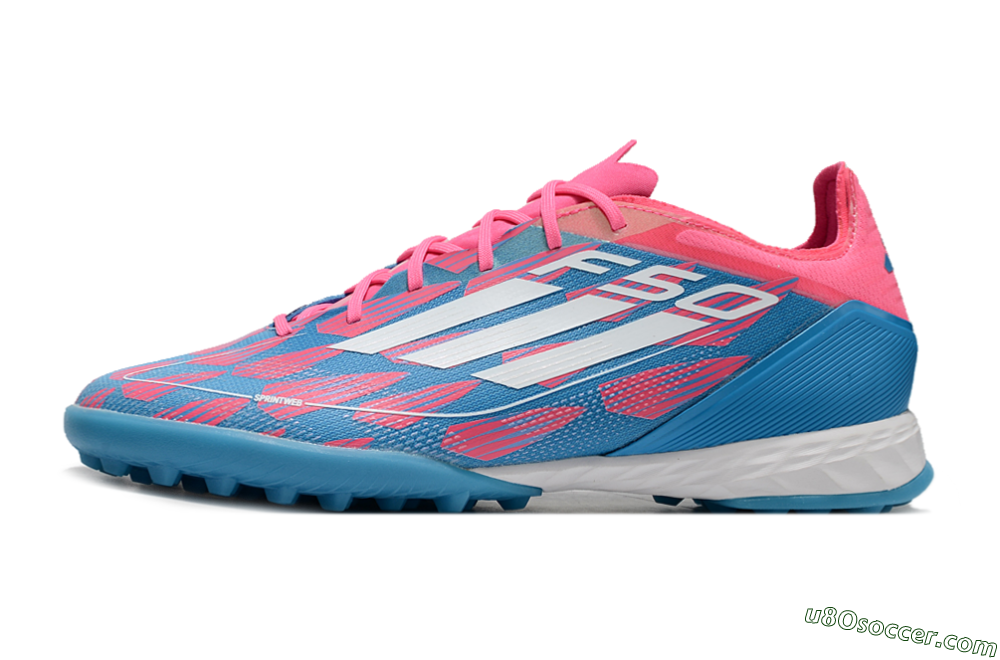 Adidas F50 Elite FG Artificial Turf Soccer Cleats - Blue/Pink/White 2