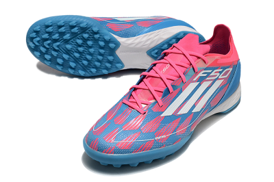 Adidas F50 Elite FG Artificial Turf Soccer Cleats - Blue/Pink/White