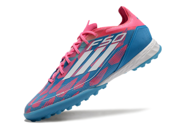 Adidas F50 Elite FG Artificial Turf Soccer Cleats - Blue/Pink/White