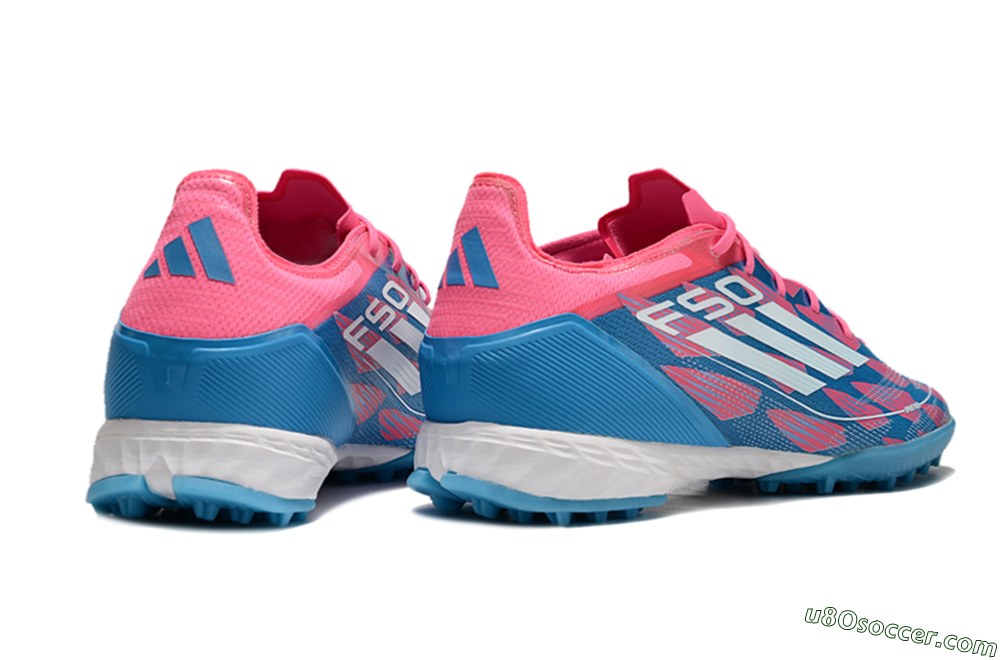 Adidas F50 Elite FG Artificial Turf Soccer Cleats - Blue/Pink/White 6