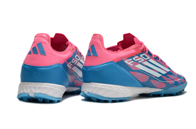 Adidas F50 Elite FG Artificial Turf Soccer Cleats - Blue/Pink/White