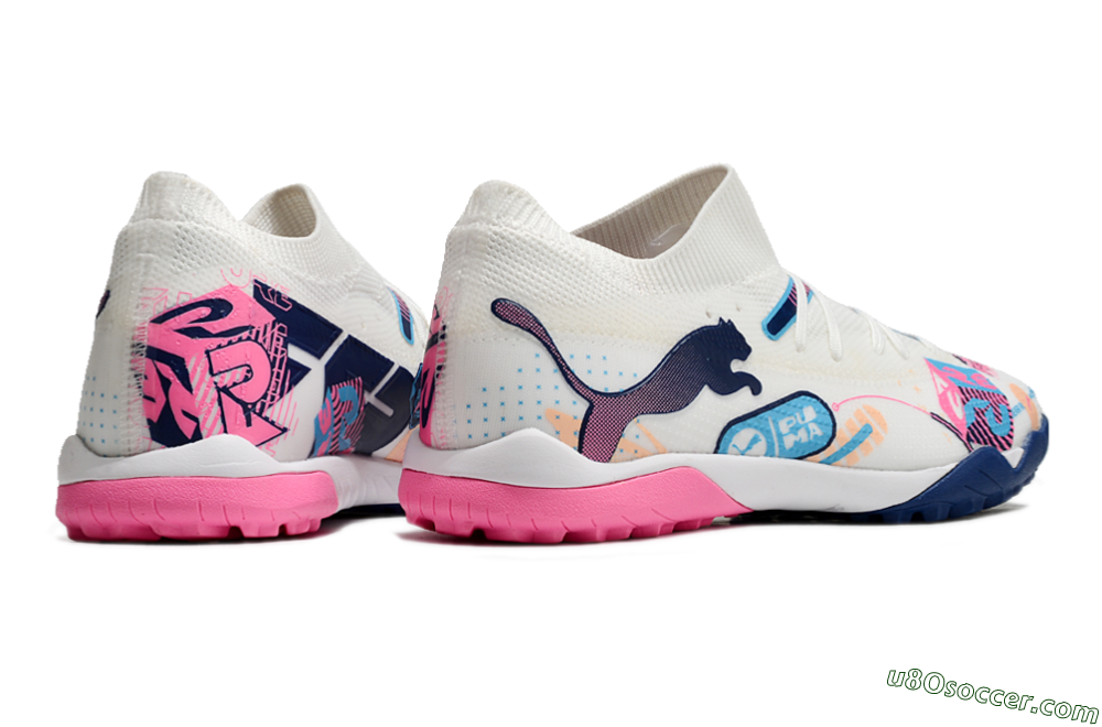puma Future　アルティメット　tf White Pink Blue TF Artificial Turf Soccer Shoes | Puma