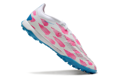 Adidas Predator Elite 24 TF Artificial Turf Soccer Shoes - White/Pink/Blue