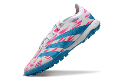 Adidas Predator Elite 24 TF Artificial Turf Soccer Shoes - White/Pink/Blue