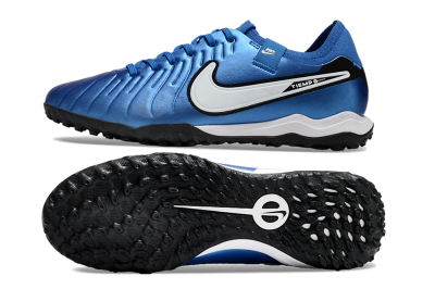 Nike Tiempo Legend 10 Elite TF Artificial Turf Soccer Shoes - Blue/White/Black