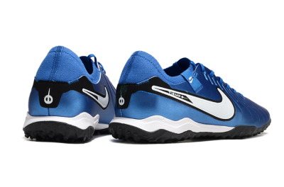 Nike Tiempo Legend 10 Elite TF Artificial Turf Soccer Shoes - Blue/White/Black