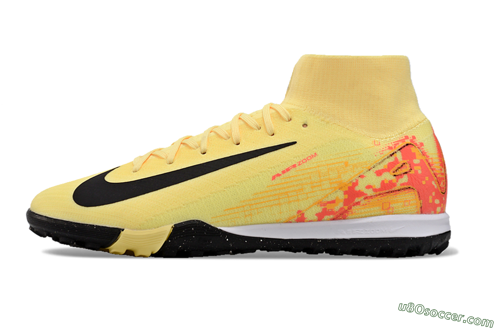 Nike Air Zoom Mercurial Superfly 10 Elite TF Artificial Turf Soccer Shoes - Yellow/Pink/Black 2