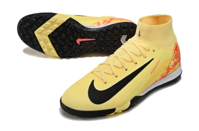 Nike Air Zoom Mercurial Superfly 10 Elite TF Artificial Turf Soccer Shoes - Yellow/Pink/Black