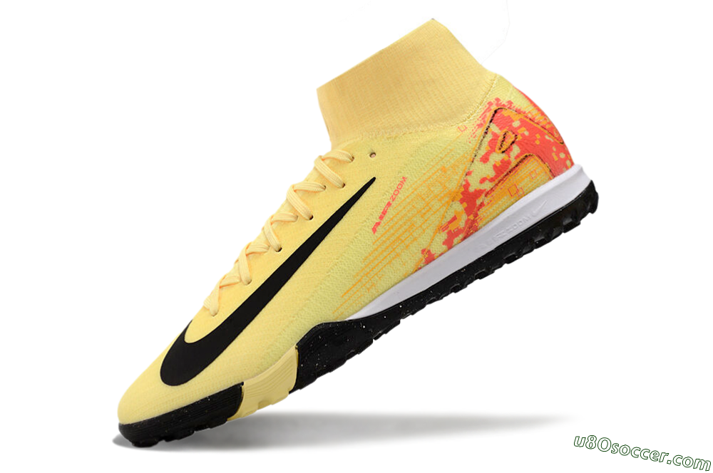 Nike Air Zoom Mercurial Superfly 10 Elite TF Artificial Turf Soccer Shoes - Yellow/Pink/Black 5