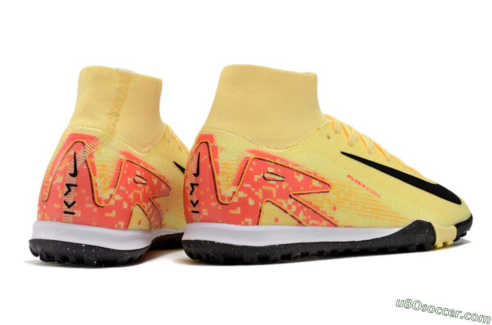 Nike Air Zoom Mercurial Superfly 10 Elite TF Artificial Turf Soccer Shoes - Yellow/Pink/Black 6