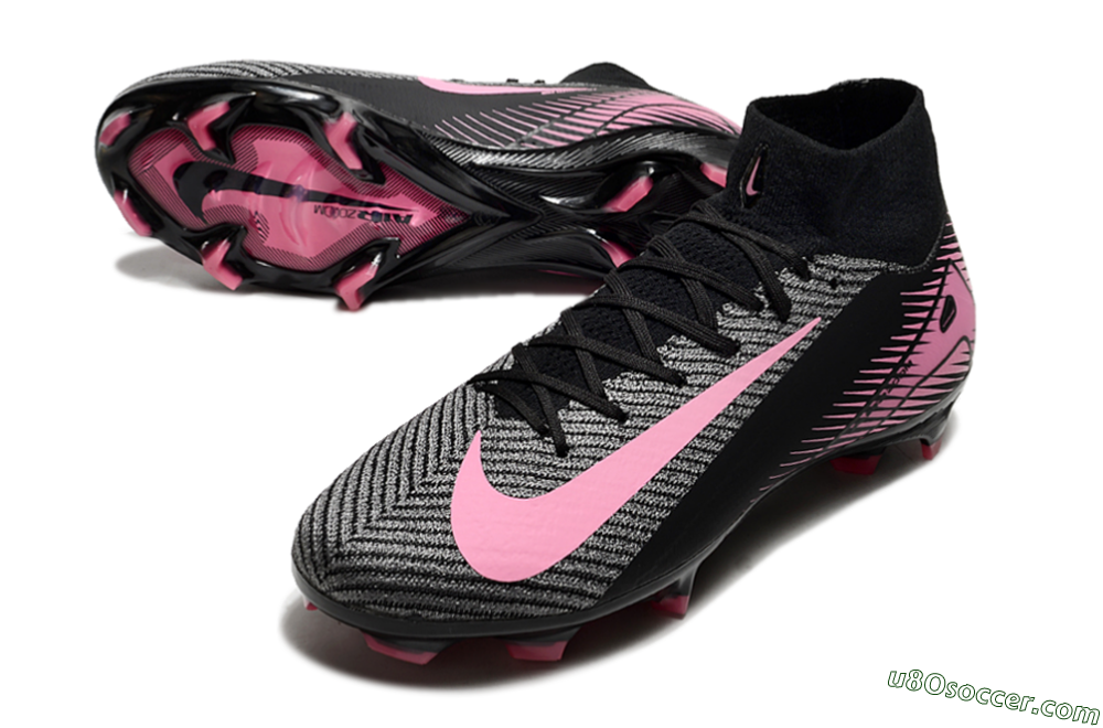 Nike Air Zoom Mercurial Superfly 10 Elite FG Firm Ground Soccer Cleats - Black/Pink 3