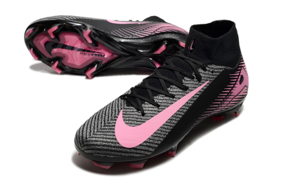 Nike Air Zoom Mercurial Superfly 10 Elite FG Firm Ground Soccer Cleats - Black/Pink