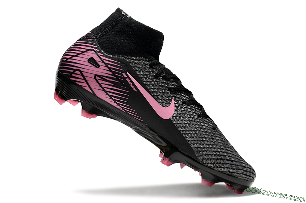 Nike Air Zoom Mercurial Superfly 10 Elite FG Firm Ground Soccer Cleats - Black/Pink 4