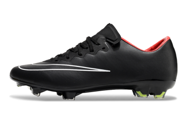 Nike Mercurial Vapor 10 FG Firm Ground Soccer Cleats - Black/White/Orange