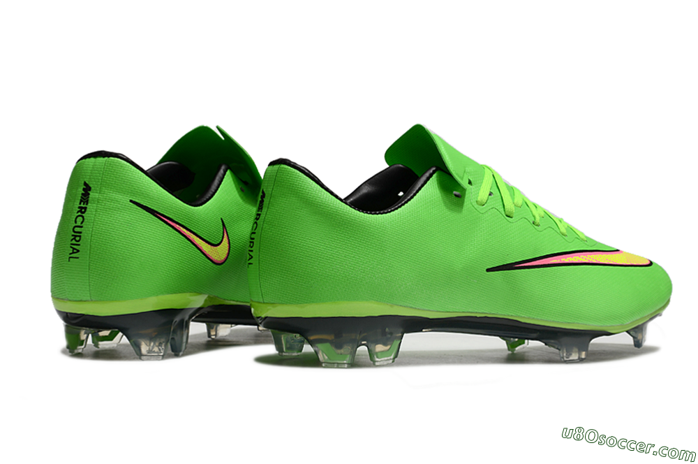 Nike Mercurial Vapor 10 FG Firm Ground Soccer Cleats - Yellow/Red/Gold 6