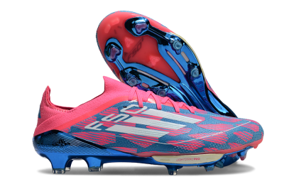Adidas F50+ Lightstrike Pro FG Firm Ground Soccer Cleats - Blue/Pink/White