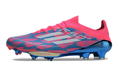 Adidas F50+ Lightstrike Pro FG Firm Ground Soccer Cleats - Blue/Pink/White