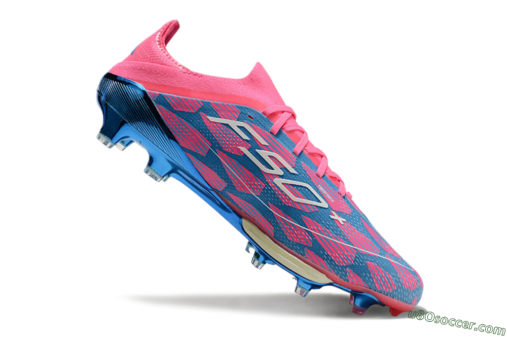 Adidas F50+ Lightstrike Pro FG Firm Ground Soccer Cleats - Blue/Pink/White 4