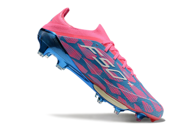 Adidas F50+ Lightstrike Pro FG Firm Ground Soccer Cleats - Blue/Pink/White