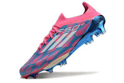 Adidas F50+ Lightstrike Pro FG Firm Ground Soccer Cleats - Blue/Pink/White