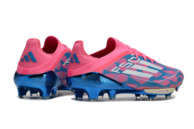 Adidas F50+ Lightstrike Pro FG Firm Ground Soccer Cleats - Blue/Pink/White